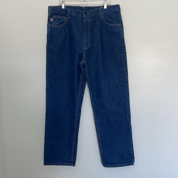 Carhartt 2112 Cat 2 Flame-Resistant Signature Denim Relaxed Fit Jeans Men 40x32 - Picture 3 of 6